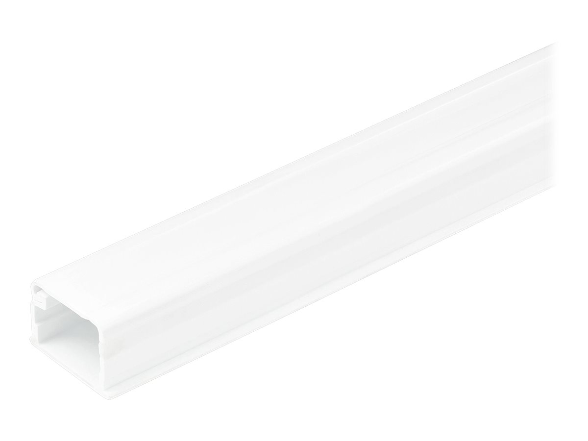 StarTech.com Solide Kabelführung mit Klebeband und Abdeckung, 19 x 13 mm und 1,8m Länge, PVC Netzwerk-/Stromkabel Kanalsystem, UL geprüft (CBMOWD2013)
