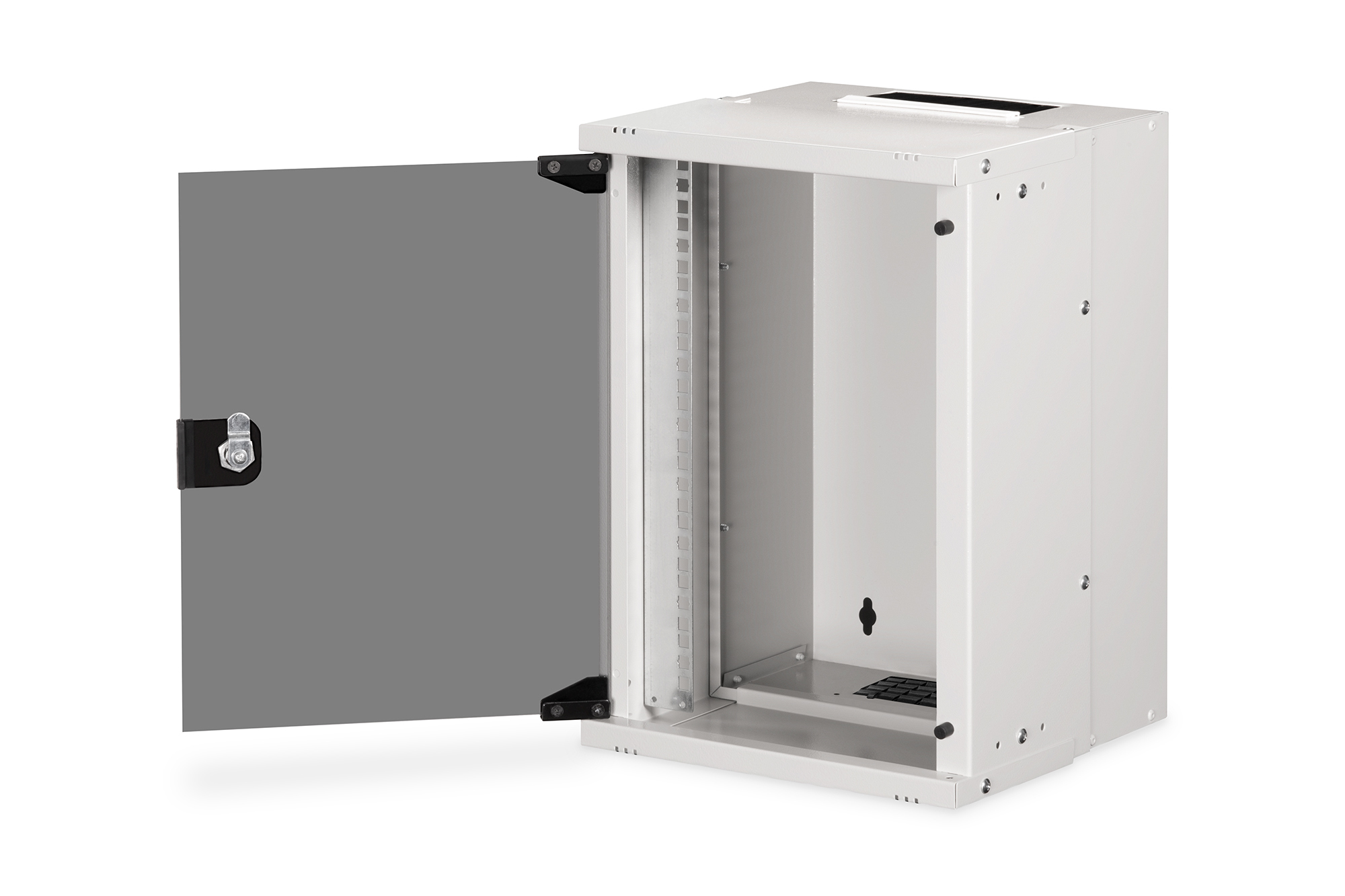 DIGITUS 25.4cm 10Zoll 9U wall mounting cabinet SOHO PRO 460 x 315 300mm grey - Wandgehäuse, Ansicht 4