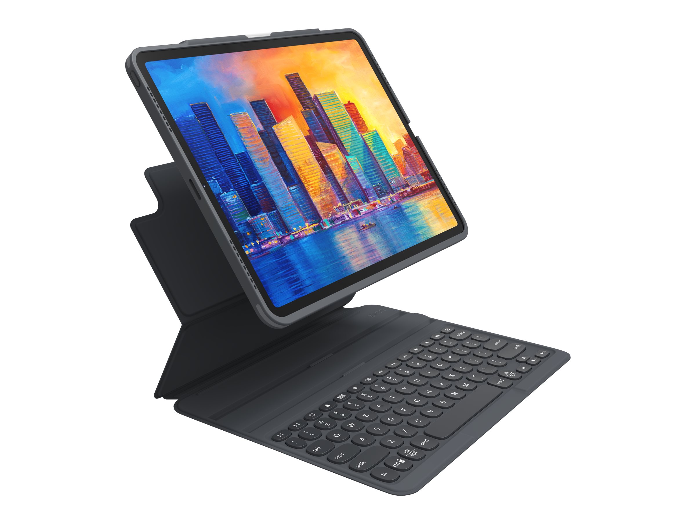 ZAGG Pro Keys - Tastatur und Foliohülle - hintergrundbeleuchtet - Bluetooth für Apple 11 iPad Pro - TL: Deutsch, QWERTZ, Ansicht 5