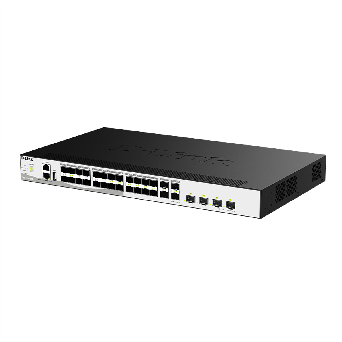 D-Link DXS 3130-32S - Switch - L3 - managed - 28 x 1/SFP++ 4 10 Gigabit 25 - Switch - 760 Gbps
