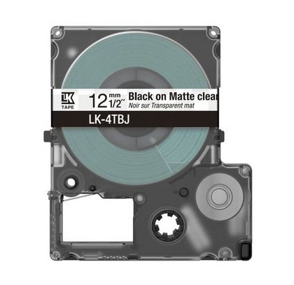 Epson LabelWorks LK-4TBJ - Schwarz auf Matt-Transparent - Rolle (1,2 cm x 8 m), Ansicht 2