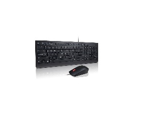 Lenovo 4X30L79886, Volle Größe (100%), Kabelgebunden, USB, AZERTY, Schwarz, Maus enthalten