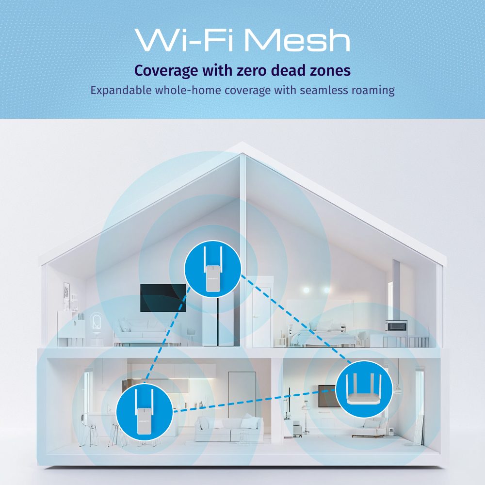KEENETIC Buddy 4 KN-3211-01-EU N300 Mesh Wi-Fi 4 Extender, Ansicht 4