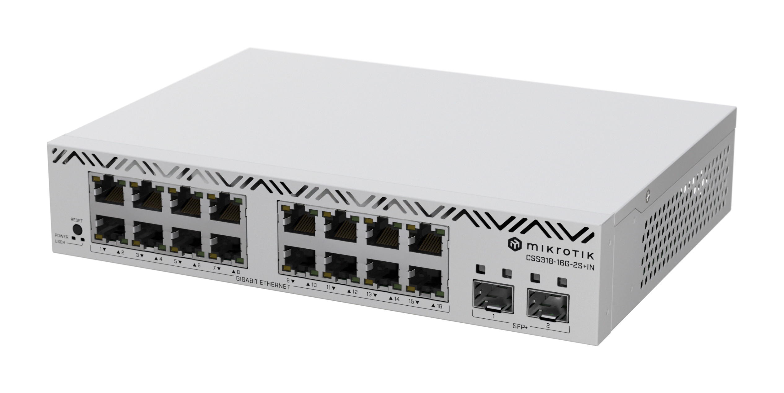 MikroTik Cloud Smart Switch CSS318-16G-2S+IN 16x 2x SFP+ - - 1 - - 1 - - 1 - Switch - 1 Gbps, Ansicht 3
