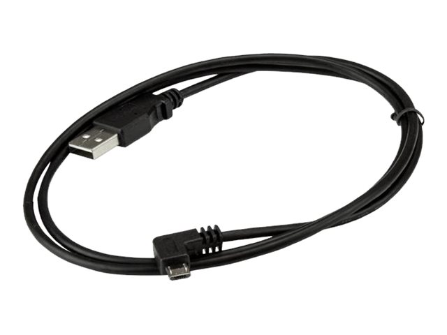StarTech.com StarTech Micro USB Lade/Sync-Kabel - St/St - Micro USB rechtsgewinkelt - 1m - USB auf Micro USB Ladekabel - USB-Kabel - Micro-USB Typ B (M)