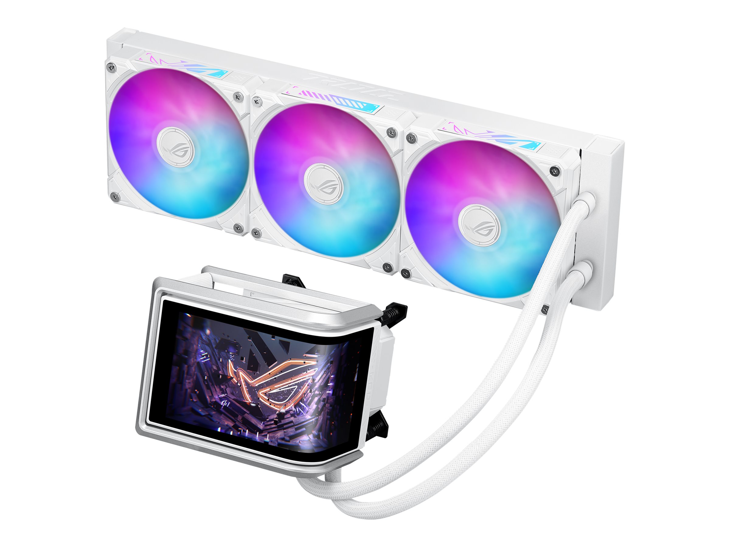 ASUS ROG RYOU IV 360 ARGB - White Edition - Prozessor-Flüssigkeitskühlsystem - (für: AM4, AM5, LGA1700, LGA1851, LGA1200, LGA115x Socket)