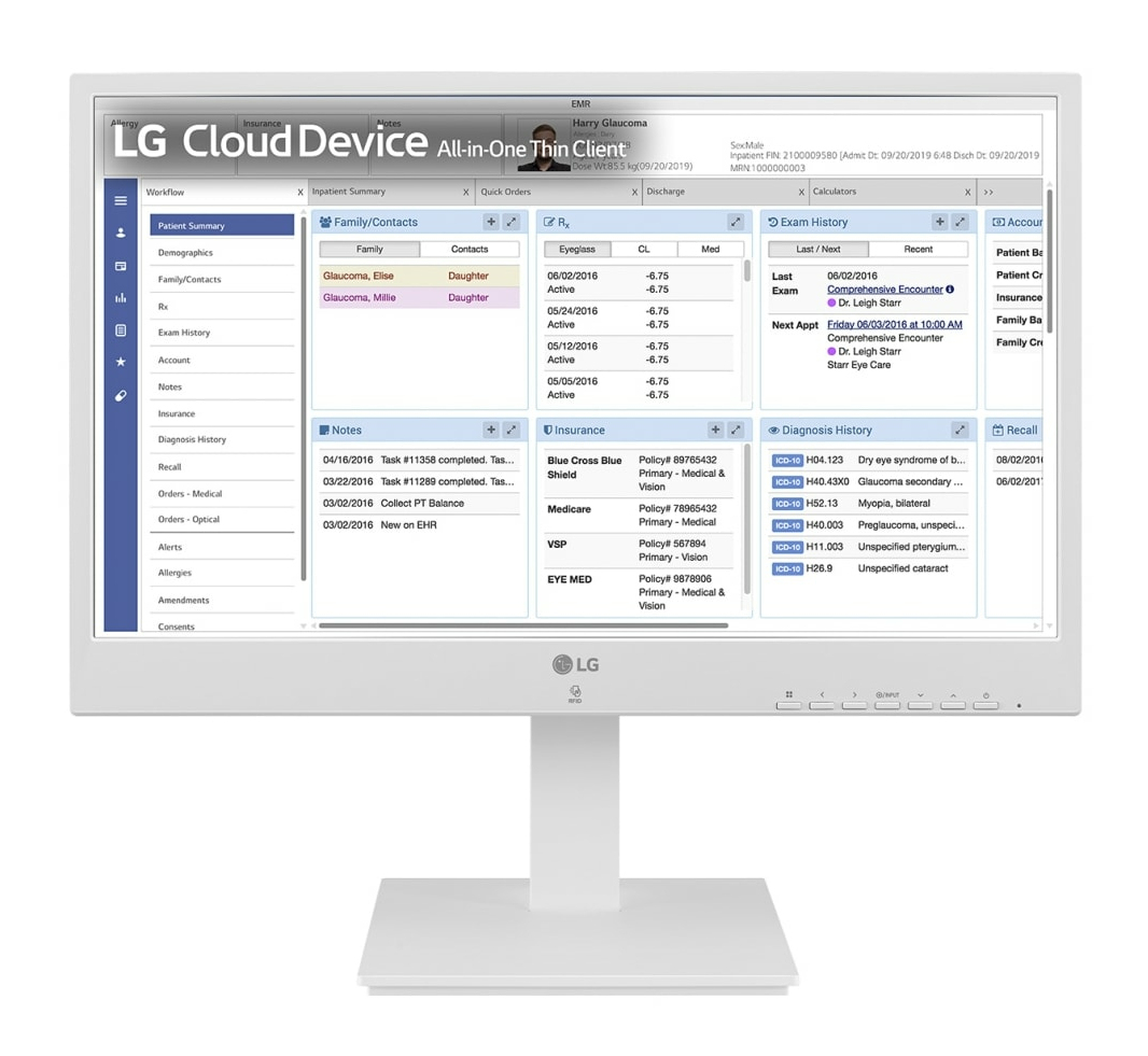 LG ThinClient 24CR671N-2P 60.4cm 23.8Zoll 16 9 1920x1080 250cd/m2 1000 1 5ms Intel - Thin Client - Pentium N, Ansicht 2