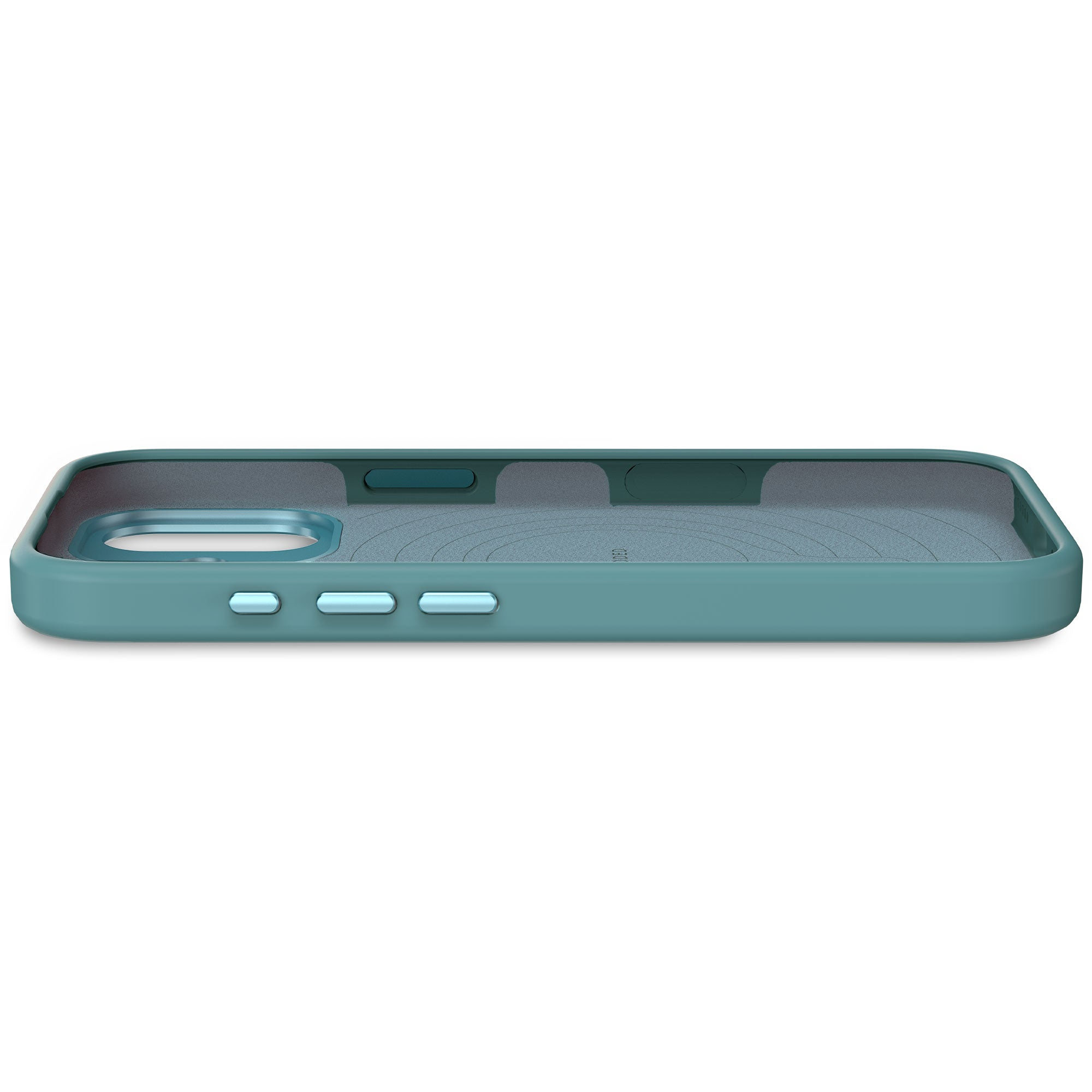 Decoded AntiMicrobial Silicone Backcover iPhone 17 Retro Blue, Ansicht 4