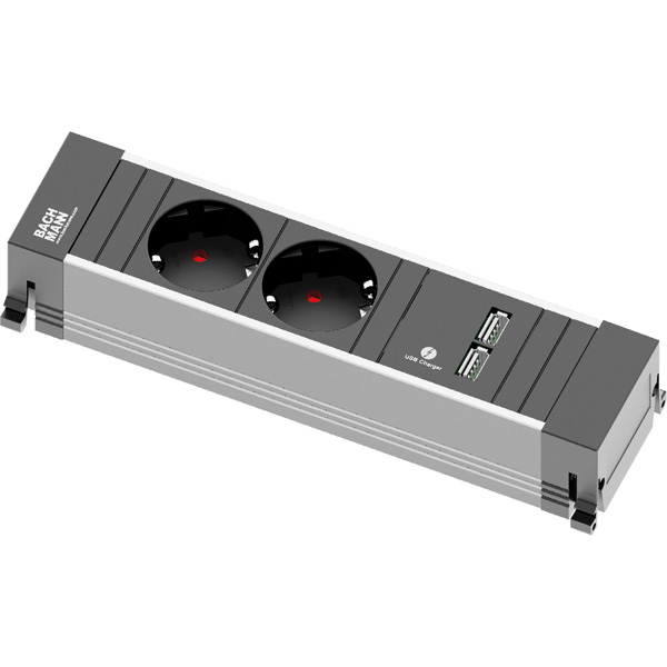Bachmann POWER FRAME - 3-way - Steckdosenleiste - Eingabe, Eingang GST18 - Ausgangsanschlüsse: 2, Ansicht 2