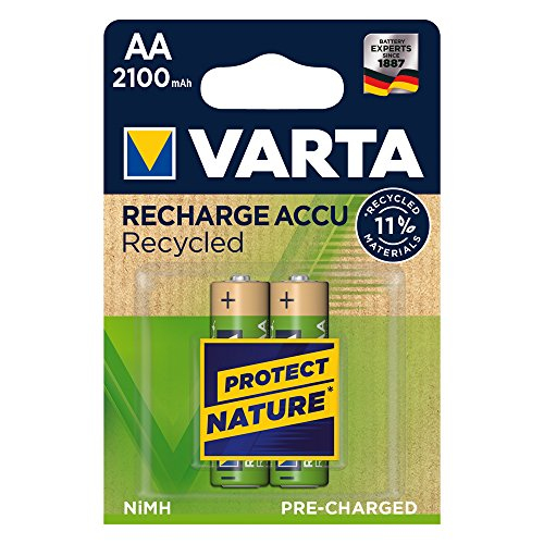 Varta Recharge Accu Recycled 56816 - Batterie 2 x AA-Typ - NiMH - (wiederaufladbar), Ansicht 2