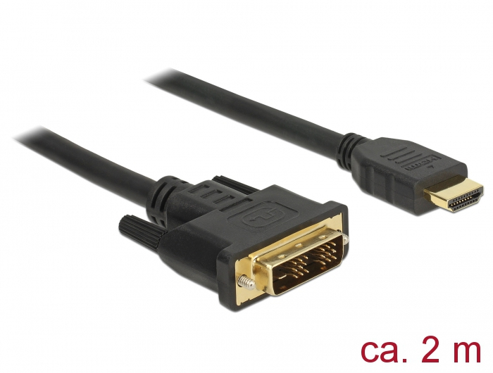 Delock Adapterkabel - Single Link - DVI-D männlich bis HDMI männlich, Ansicht 2