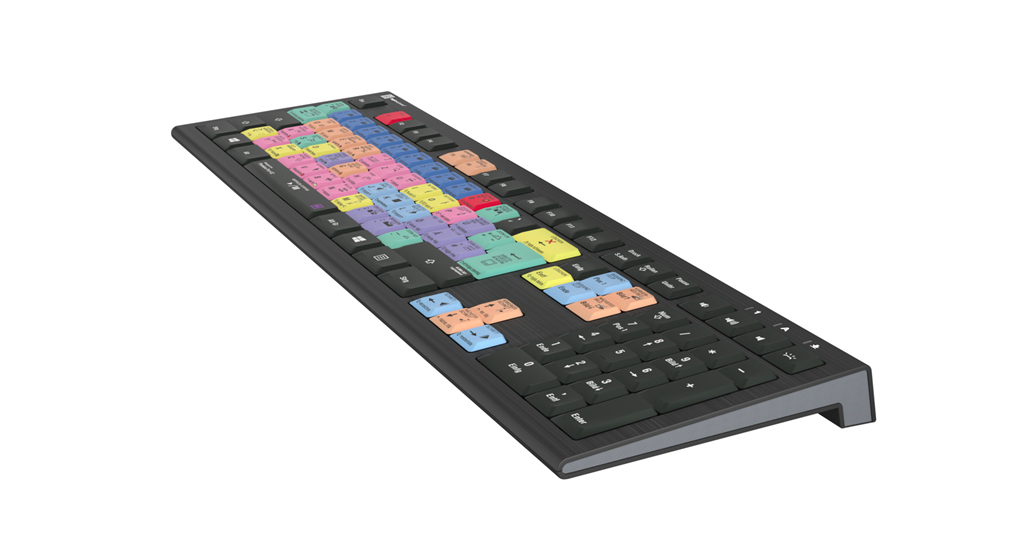 Logickeyboard LKB-PPROCC-A2PC-DE - Kabelgebunden - USB - Scherenschalter - LED - Schwarz - TL: Deutsch, QWERTZ, Ansicht 4