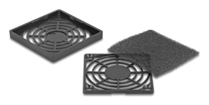 Delock Fan-Grill - with dust filter - Schwarz, Ansicht 3