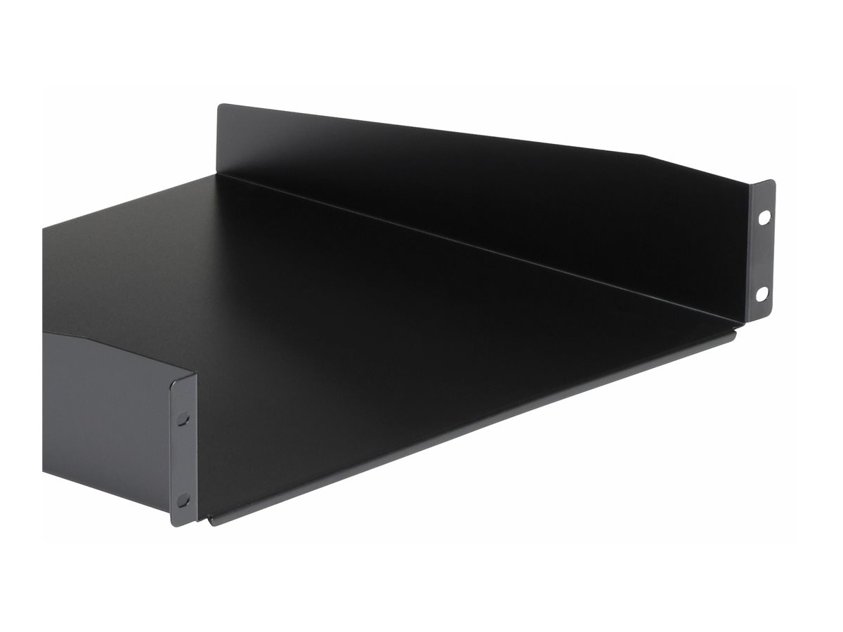StarTech.com 2HE 19 Fachboden für Serverschrank bis 20 Kg belastbar aus Stahlblech, Ansicht 3
