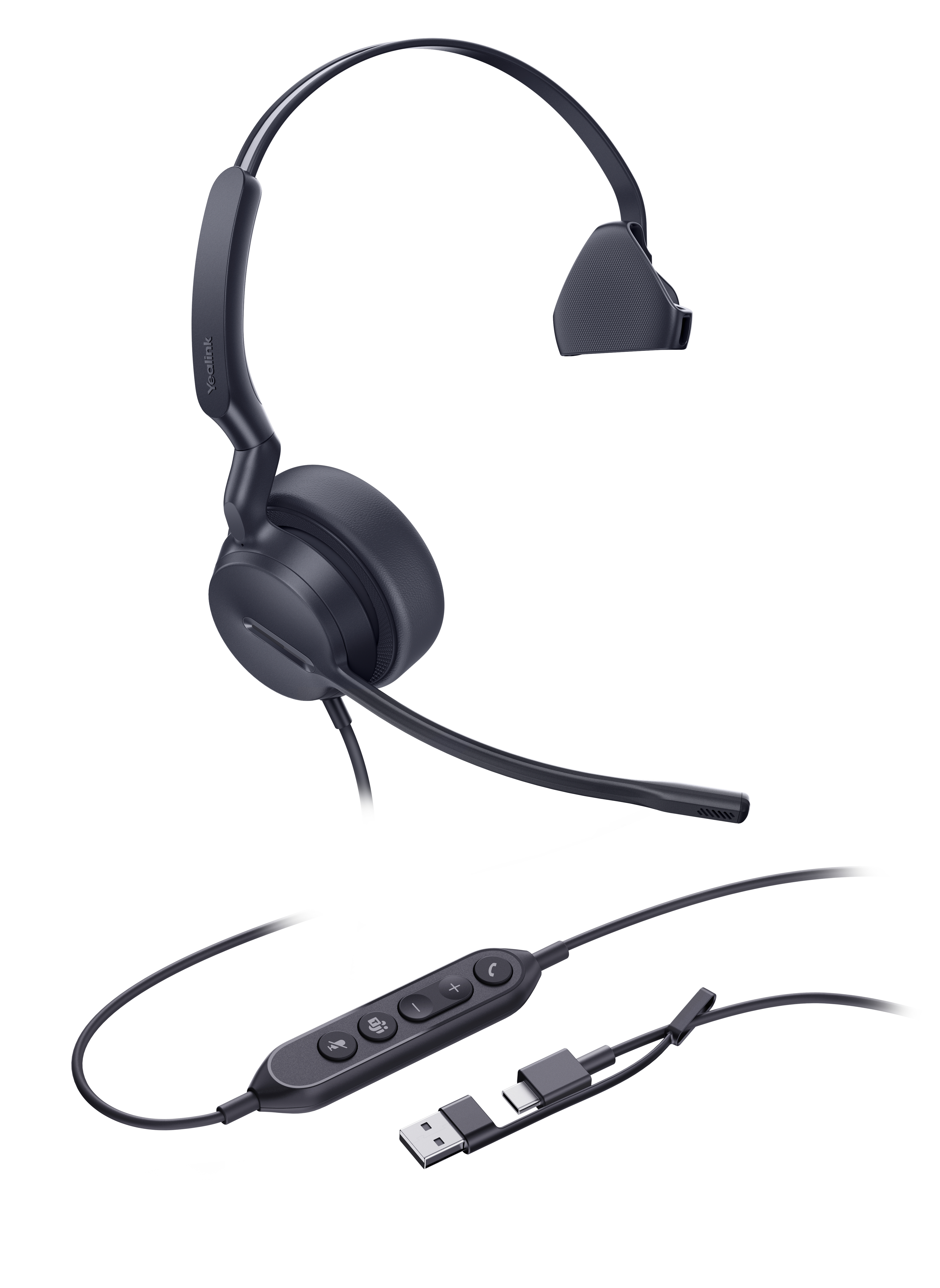 Yealink UH44 Mono - Headset - On-Ear - kabelgebunden, Ansicht 2