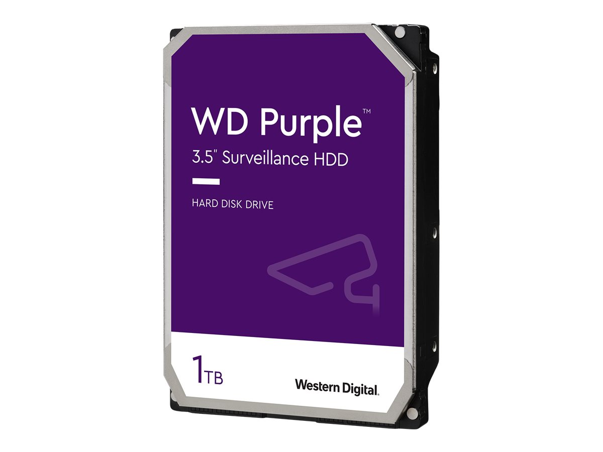 Western Digital Purple 1TB 3.5 SATA 6Gbs 64MB - Festplatte - Serial ATA (WD10PURZ)