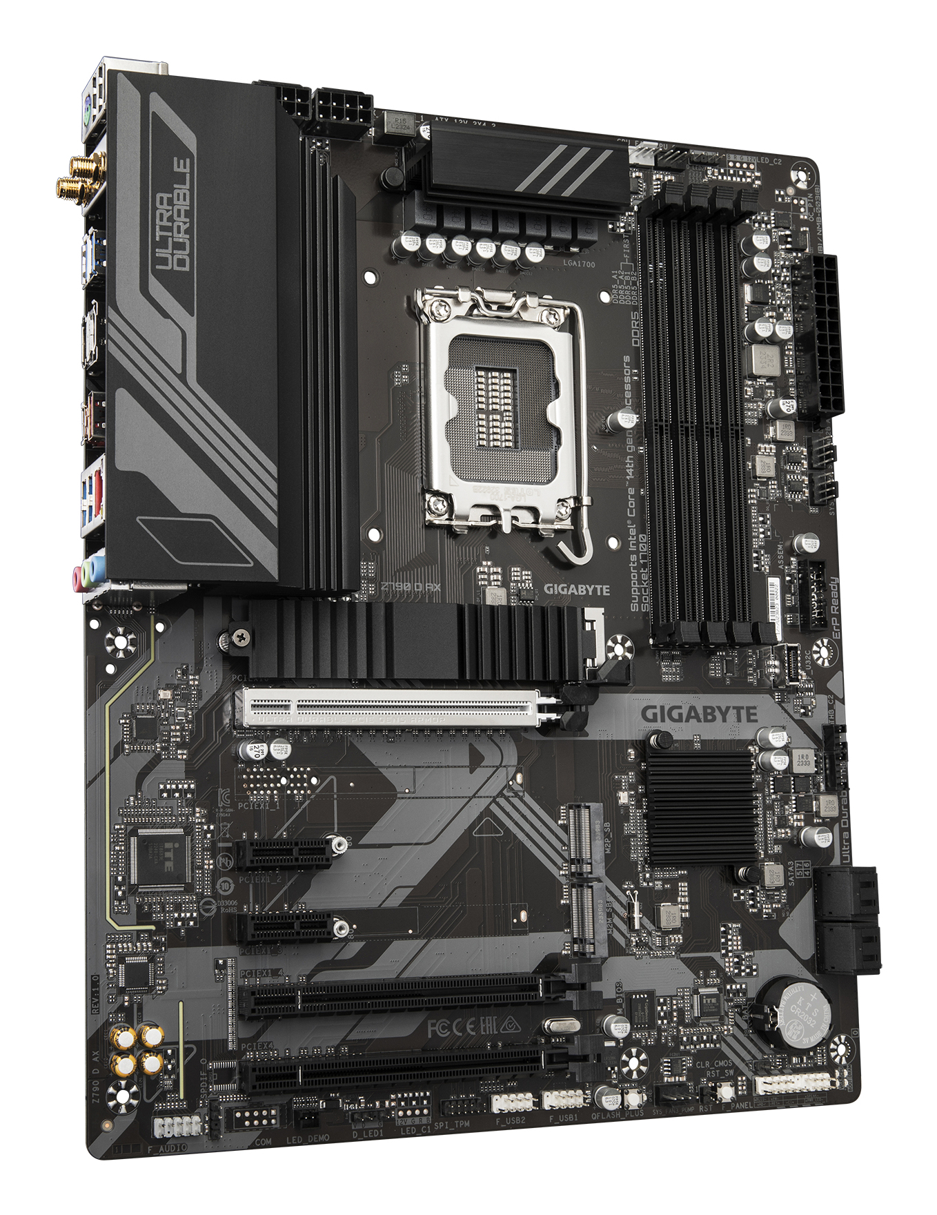 Gigabyte Z790 D AX - 1.0 - Motherboard - ATX - LGA1700-Sockel - Z790 Chipsatz - USB 3.2 Gen 1, USB 3.2 Gen 2, Ansicht 4
