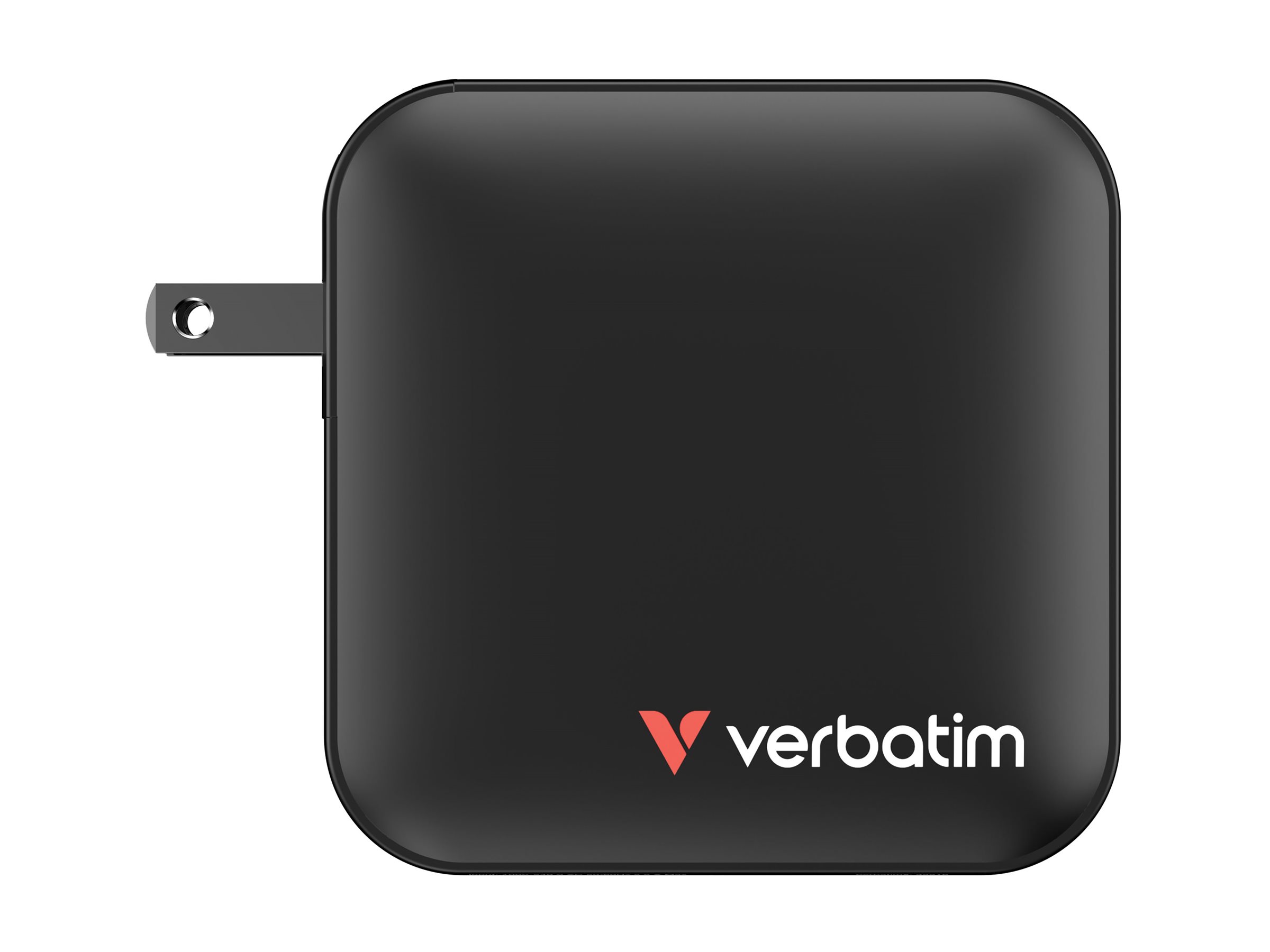 Verbatim Netzteil - GaN - 165 Watt - 5 A - PD 3.0, PD/PPS, QC 4.0 - 4 Ausgabeanschlussstellen (3 x USB-C, USB), Ansicht 5