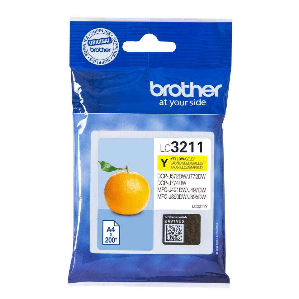 Brother LC3211Y, Gelb, 1 Stück(e), 200 Seiten, Einzelpackung