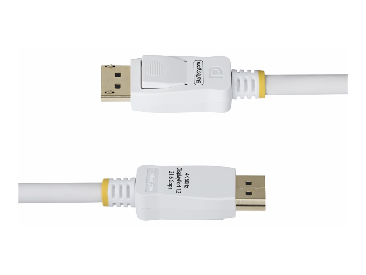 StarTech.com 10ft White VESA Certified DisplayPort 1.2 Cable with Latches - DisplayPort-Kabel - DisplayPort (M), Ansicht 5