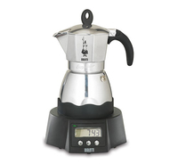 Bialetti EASY TIMER - Elektrische Mokkatasse - Gemahlener Kaffee - Schwarz