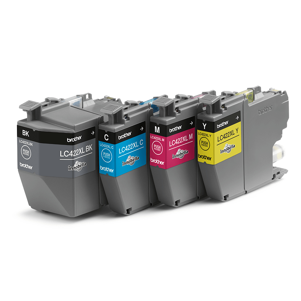 Brother LC422XL - 4er-Pack - Schwarz, Gelb, Cyan, Magenta, Ansicht 4