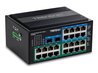 TRENDnet Hardened Industrial - Switch - 16 x 101001000 (PoE+)