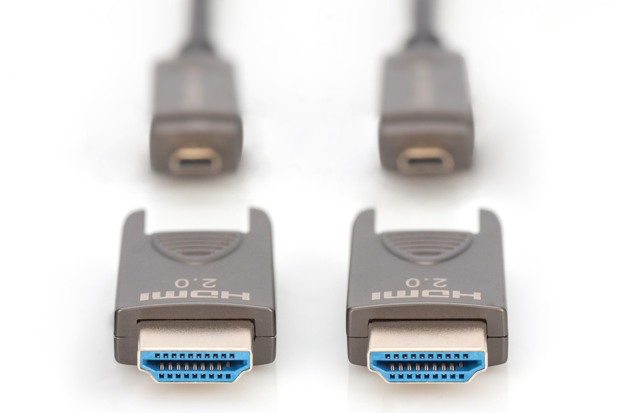DIGITUS Ultra High Speed - HDMI-Kabel - mikro HDMI männlich zu mikro HDMI männlich - 10 m - Glasfaser - Schwarz, Ansicht 2