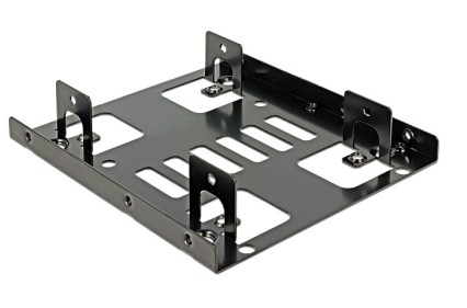 Delock Laufwerksschachtadapter - 3.5 to 2 x 2.5 (8,9 cm bis 2 x 6,4 cm), Ansicht 2