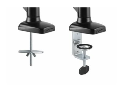 Manhattan 2-fach Monitorhalterung Gasdruck Aluminium, Ansicht 3