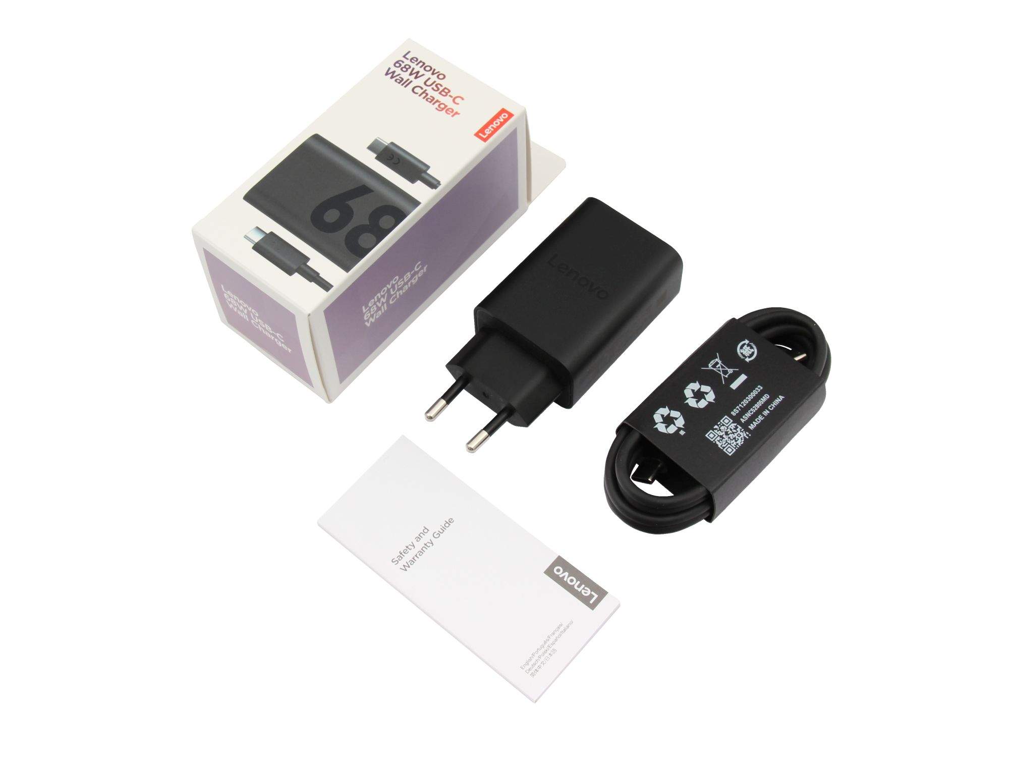 Lenovo USB Type-C USB-C Wall Charger - Netzteil - 68 W