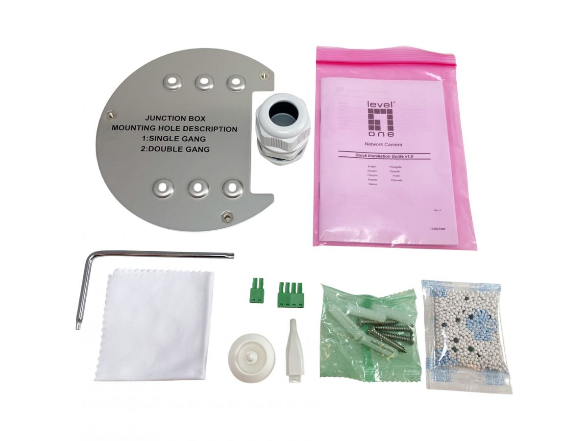 LevelOne IPCam FCS-3616 Dome Out 6MP H.265 IR 10W PoE - Netzwerkkamera, Ansicht 2