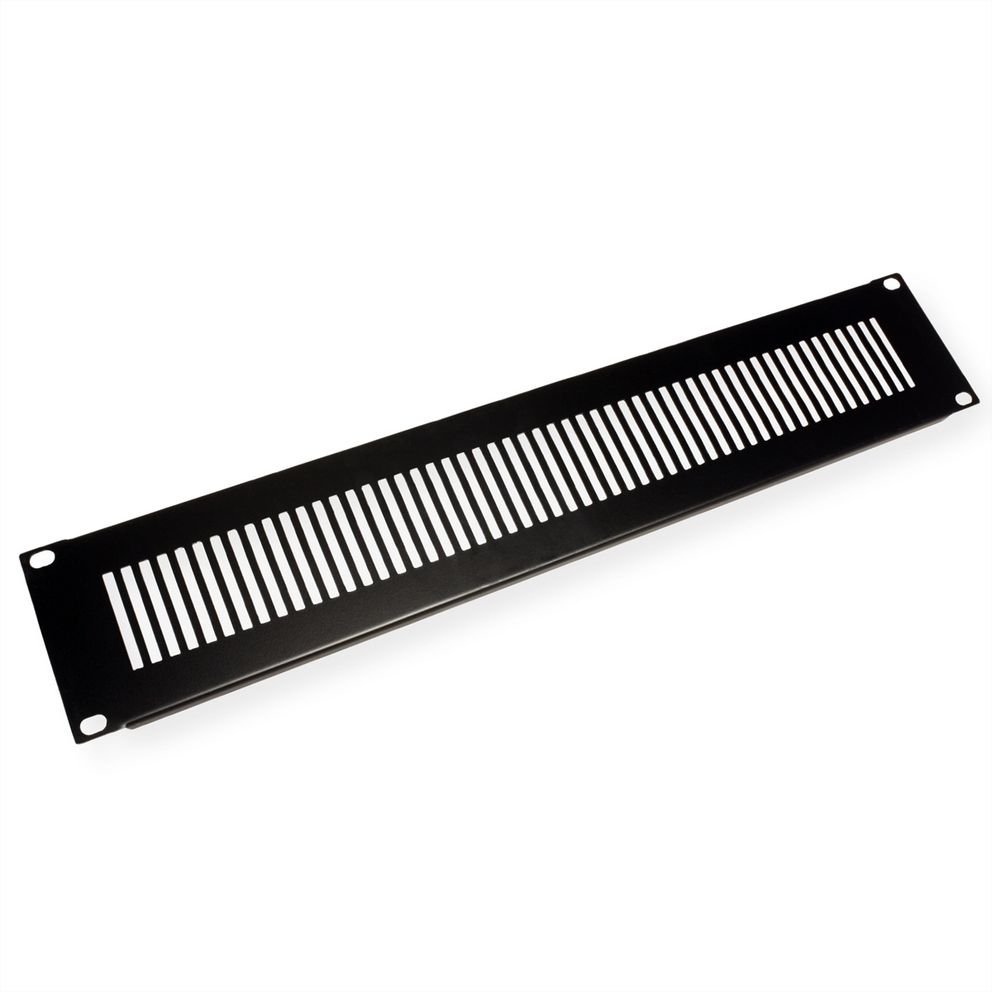 VALUE Blindabdeckung - Vorderseite - Schwarz, RAL 9005 - 2U - 48.3 cm (19), Ansicht 2
