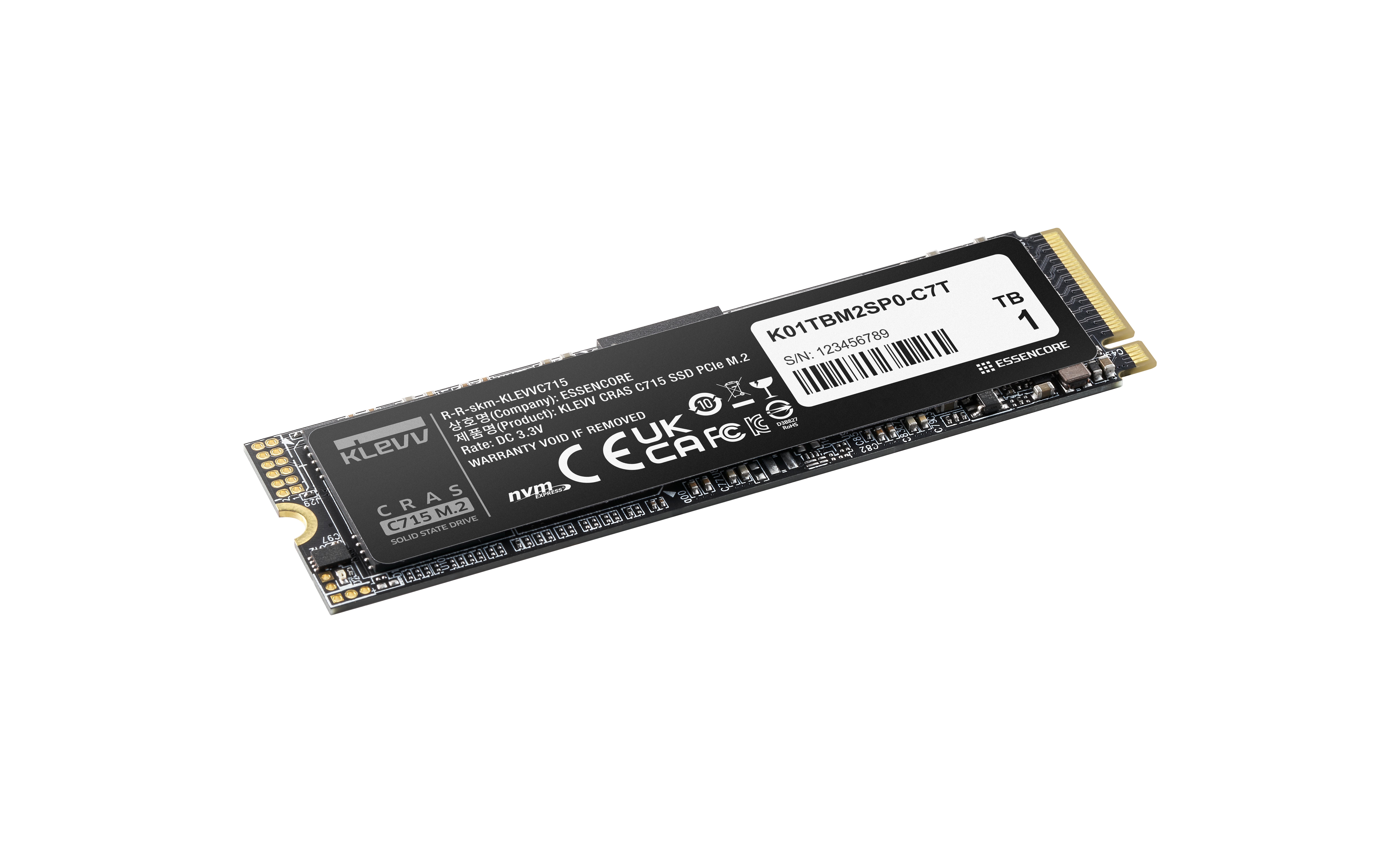 Klevv C715 M.2 2280 PCIe Gen3 NVMe, Ansicht 4