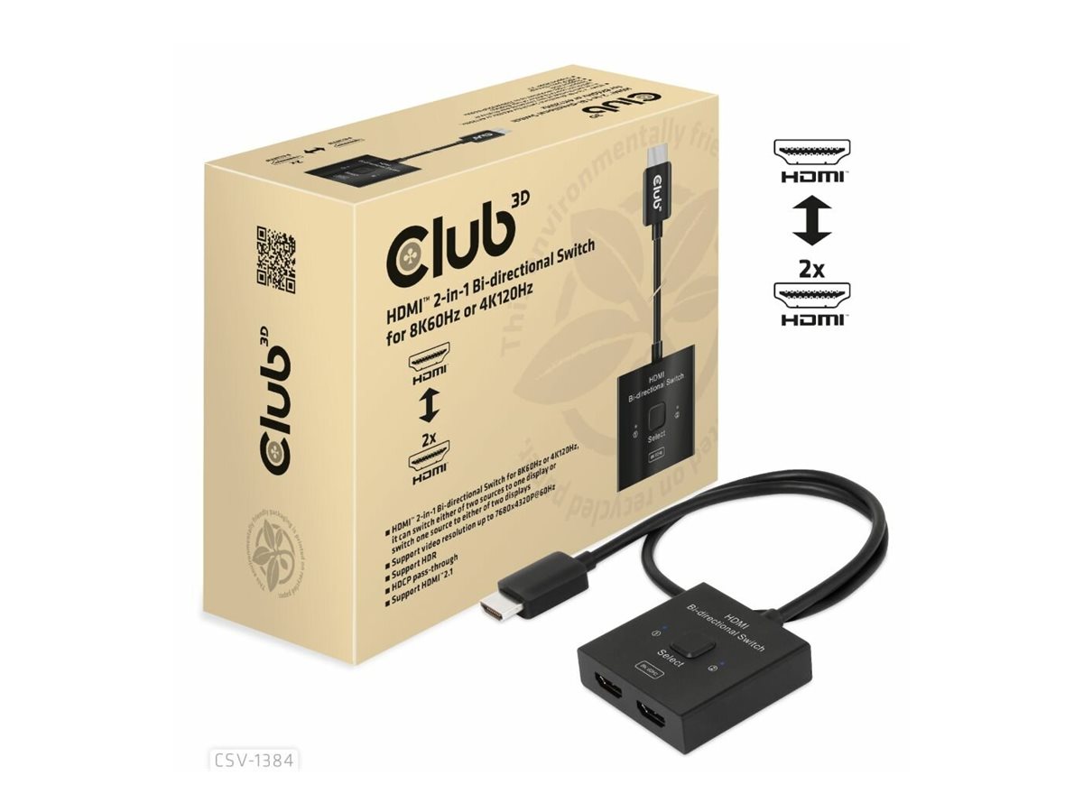 Club 3D CSV-1384 2-Port KVM-Umschalter - Video-Eingang HDMI, Ansicht 4