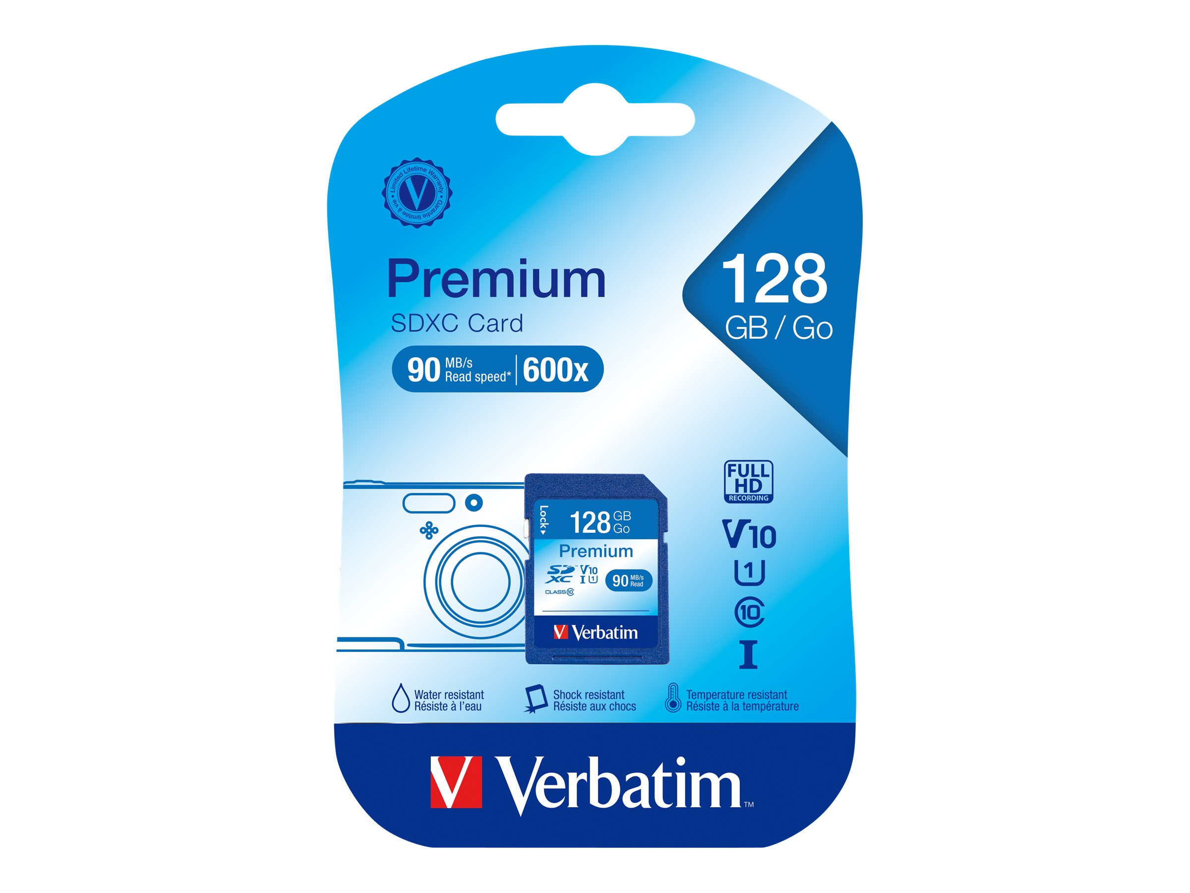 Verbatim Premium - Flash-Speicherkarte - 128 GB, Ansicht 3