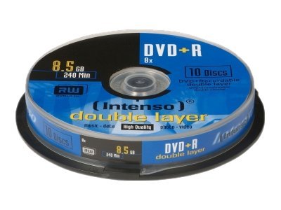 Intenso DVD+R Intenso 8,5GB 10pcs CakeBox DOUBLE LAYER (4311142)