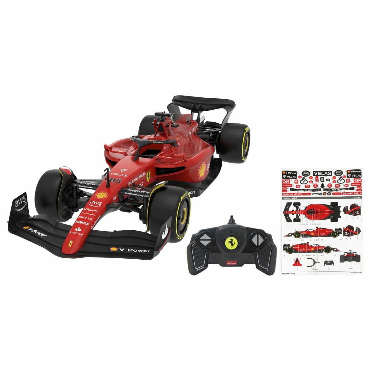 JAMARA McLaren Ferrari F1-75 1 18 2.4GHz rot, Ansicht 3