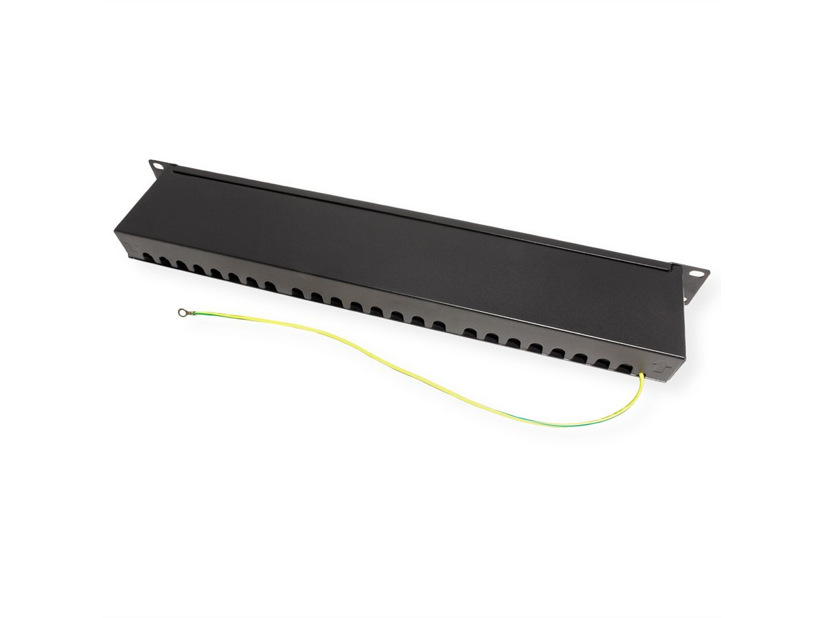 VALUE 19-Patchpanel Kat6A/Kl.EA 24 Ports geschirmt schwarz, Ansicht 2