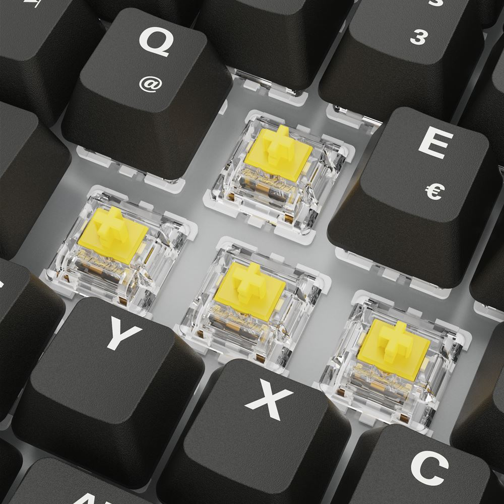 Sharkoon Skiller SGK50 S3 PBT - Black Gaming-Tastatur Gateron G Pro 3.0 Yellow - TL: Deutsch, QWERTZ, Ansicht 2