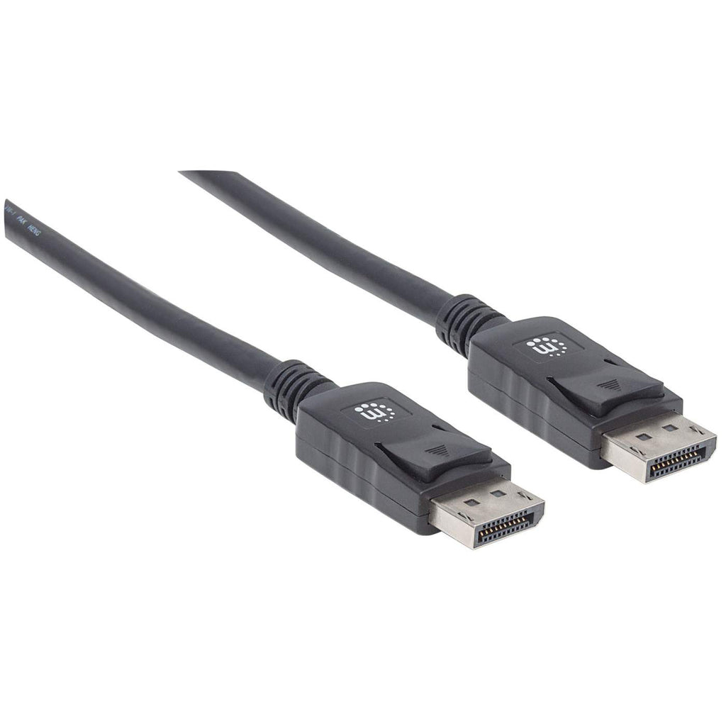 Manhattan DisplayPort 1.2 Cable, 4K@60hz, 2m, Male to Male, Equivalent to Startech DISPL2M, With Latches, Fully Shielded, Ansicht 4
