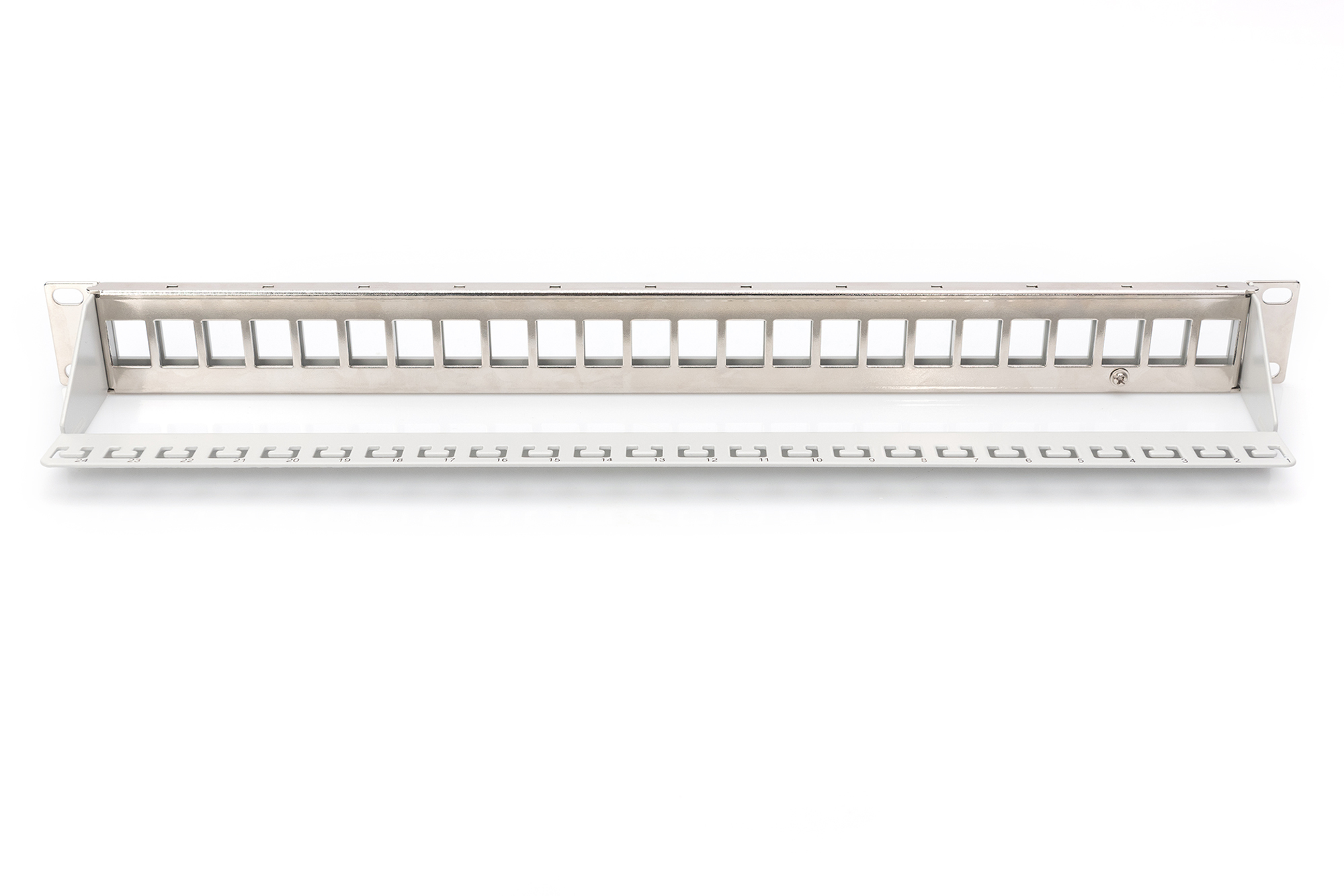 DIGITUS Modulares Patchpanel für Keystone Jacks 1HE - unbestückt, Ansicht 3