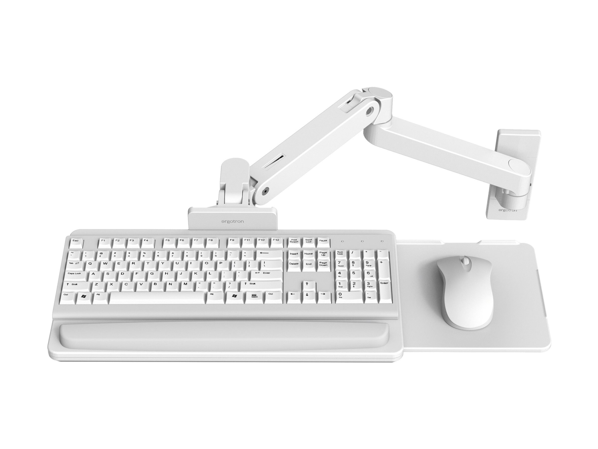 Ergotron LX Pro - Tastatur-/Mausablage mit Stützarmhalterung - Weiß, Ansicht 3
