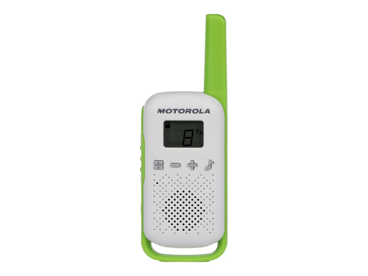Motorola Solutions Zebra Talkabout T42 - Tragbar - Zwei-Wege Funkgerät - PMR - 446 MHz - 16 Kanäle - grün und weiß, Ansicht 3