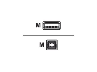 LogiLink USB-Kabel - USB (M) zu USB Typ B (M)