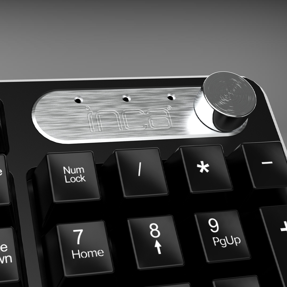 INCA IWS-549U - Volle Größe (100%) - RF kabellos + USB - Schwarz - Maus enthalten - TL: Türkisch, QWERTY, Ansicht 3