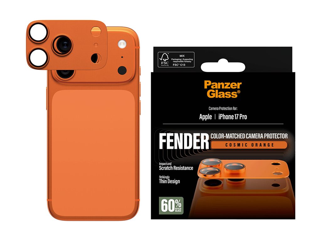 PanzerGlass Fender Camera Prot Cosmic Orange iP 17 Pro, Ansicht 3