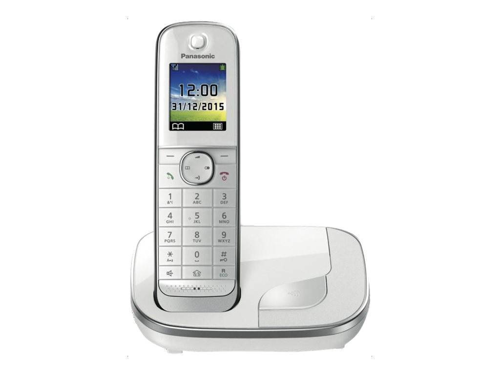 Panasonic KX-TGJ310GW schnurloses Single-DECT Telefon, weiß (KX-TGJ310GW)