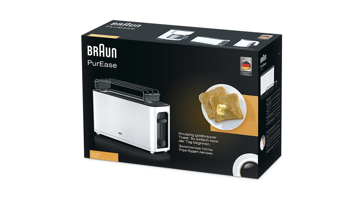 Braun PurEase HT3110WH - Toaster - 1 Steckplatz, Ansicht 3