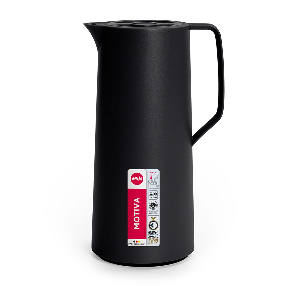 EMSA Isolierkanne 1L Schwarz Motiva sw, Ansicht 4
